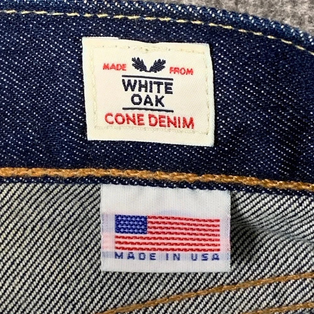 Levis 511 Selvedge Jeans Men 36x26 White Oak Denim Made In USA Frayed